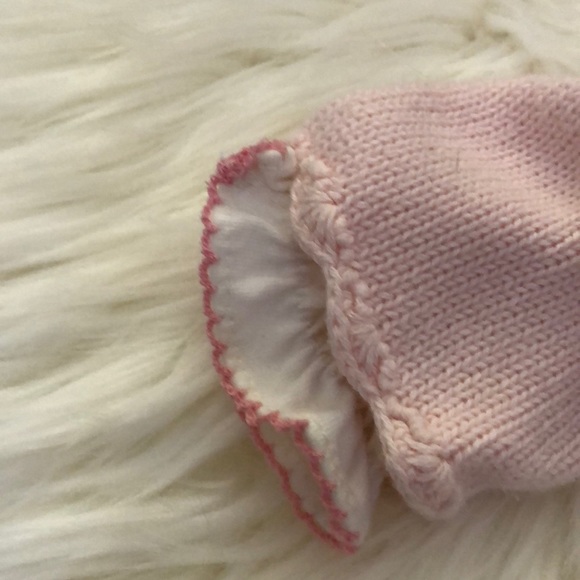 6-9mo pink crochet outfit with hat. - Picture 8 of 8